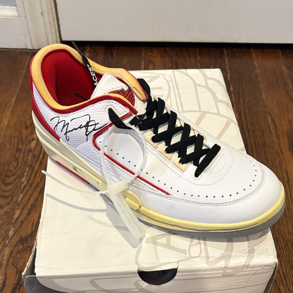 DJ4375 106 Jordan 2 Retro Low SP Off-White Red Size 10